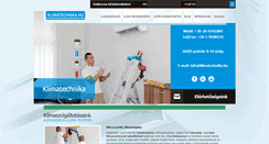 Desktop Screenshot of klimatechnika.hu